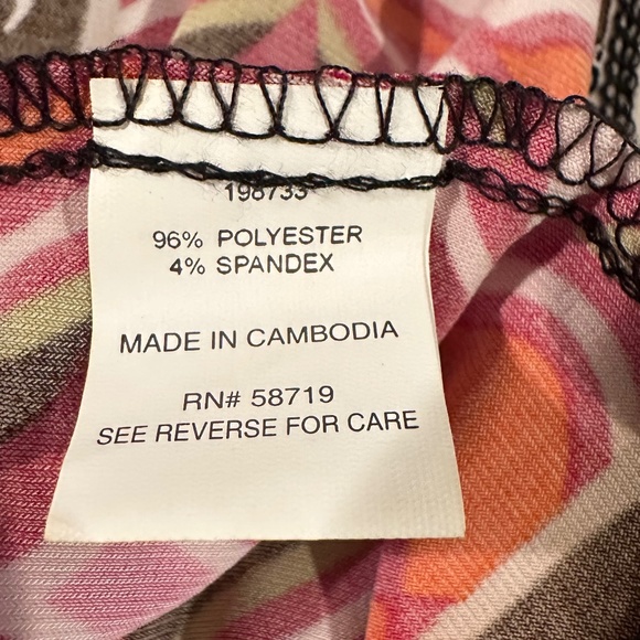 NOTATIONS Maxi Dress Black Multi Color Aztec Print Sleeveless Medium - Picture 6 of 7